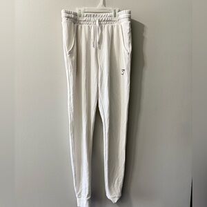 Gymshark Women’s white jogger‎ pants NEW XS